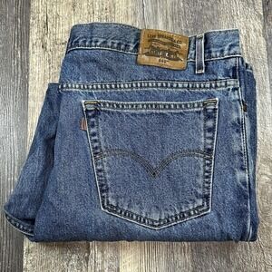 Vintage Y2K Levis‎ 540 Relaxed Taper Fit Jeans Men's 44x30 Blue Denim Bronze Tab